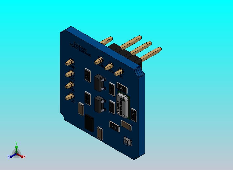 Boardoza_MS5611_气压测量_压力传感器