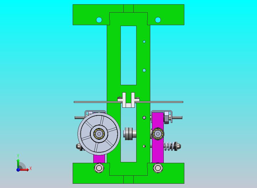 机械单元，通过在垂直和水平方向上的运动来控制纵向和横向倾斜的程度