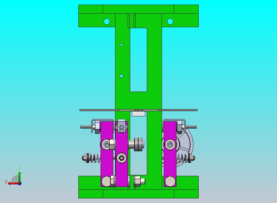 机械单元，通过在垂直和水平方向上的运动来控制纵向和横向倾斜的程度