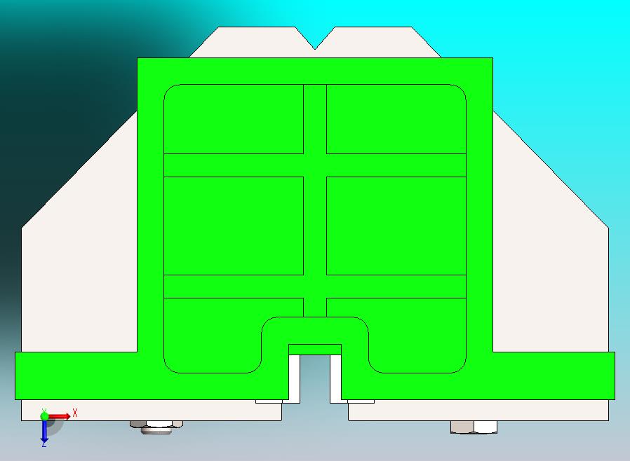 机械单元，通过在垂直和水平方向上的运动来控制纵向和横向倾斜的程度