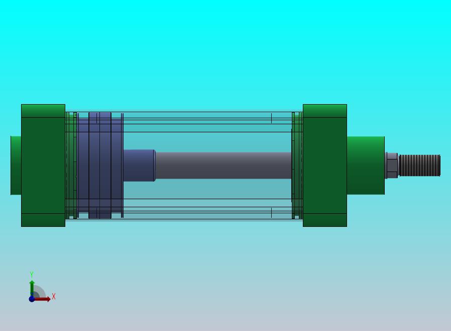 蓝色气动气缸r-100x25x160-1.snapshot.1