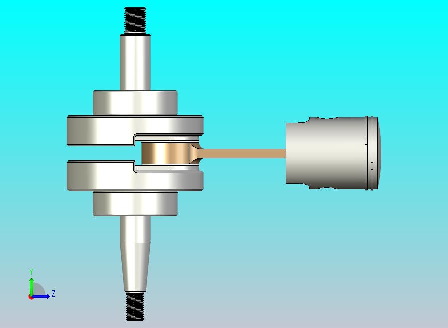 50cc 2 冲程摩托车发动机