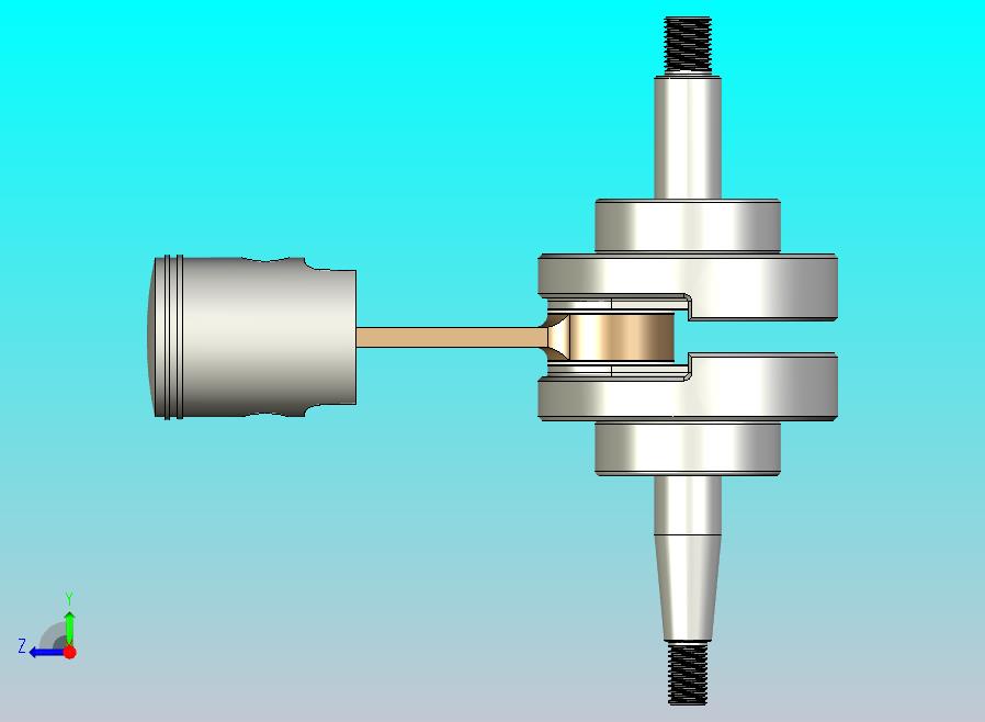 50cc 2 冲程摩托车发动机