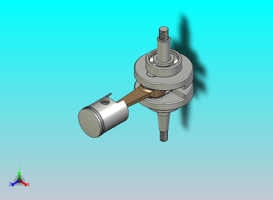 50cc 2 冲程摩托车发动机