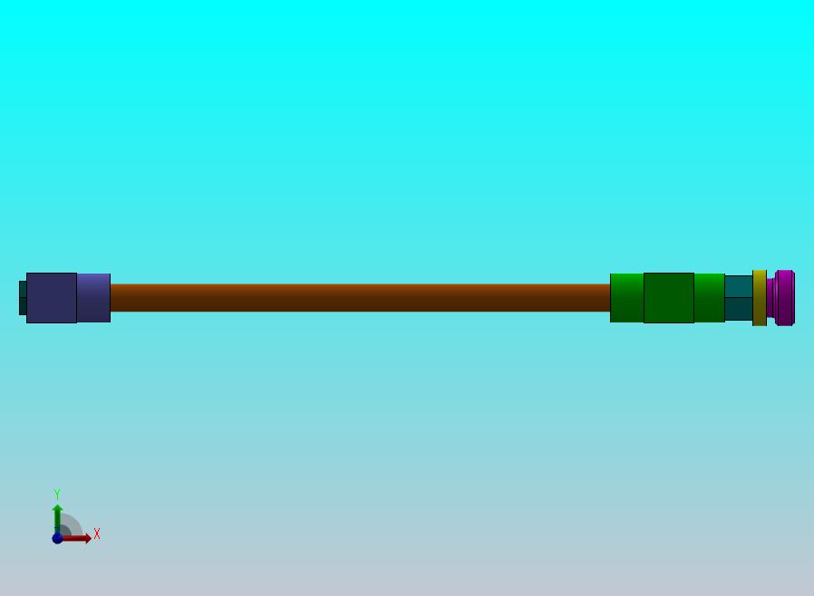 带阀门连接的管道