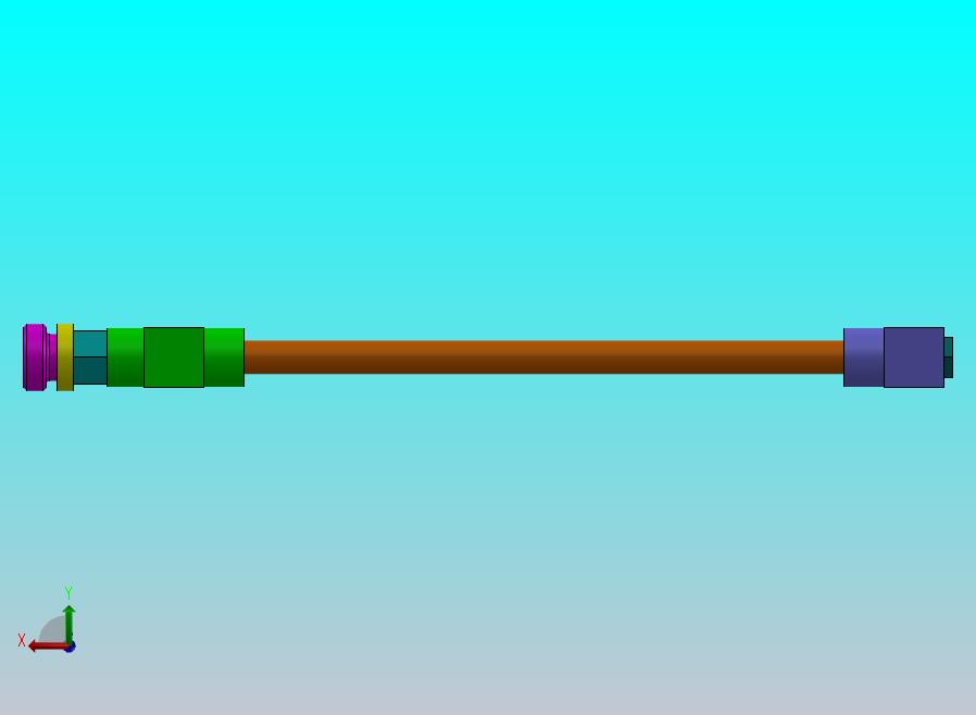 带阀门连接的管道