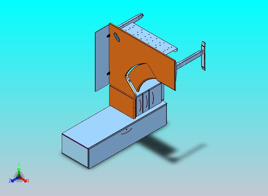 高度可调办公工作站