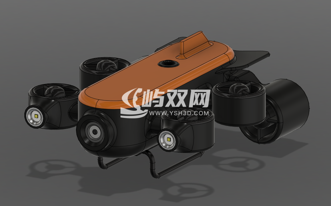 TITAN v1 ROV遥控无人潜水器造型3D数模图纸 STEP IGS格式