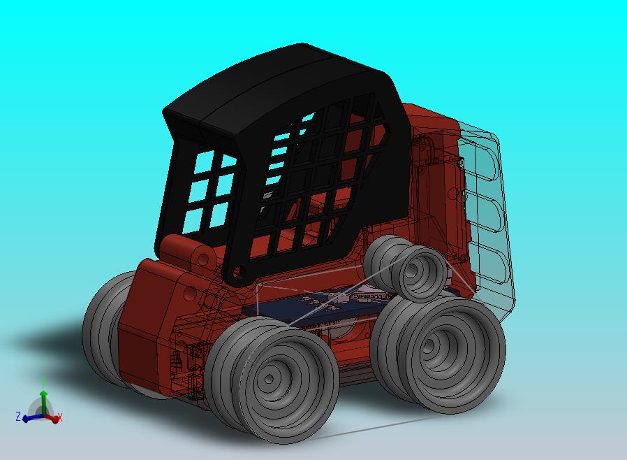 简易迷你推土机3D打印图纸 STL格式