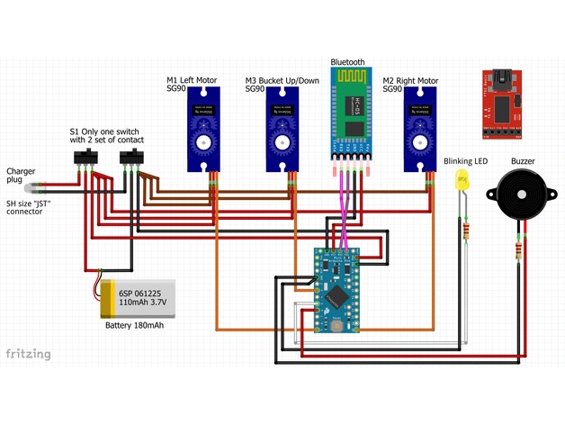 简易迷你推土机3D打印图纸 STL格式