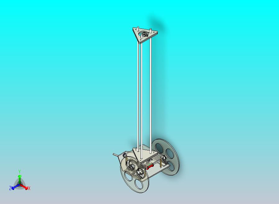 无碳小车(圆锥齿轮+曲柄滑块)三维建模图纸 ProE5设计