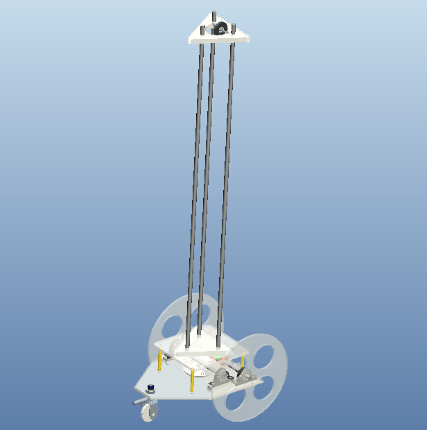 无碳小车(圆锥齿轮+曲柄滑块)三维建模图纸 ProE5设计