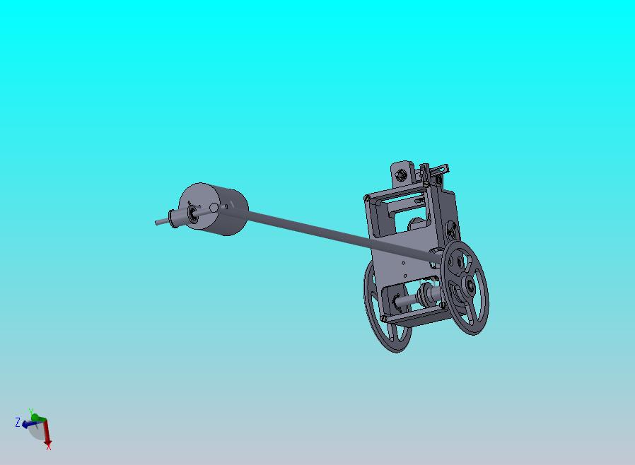 走“8”字型无碳小车三维图纸 Solidworks设计