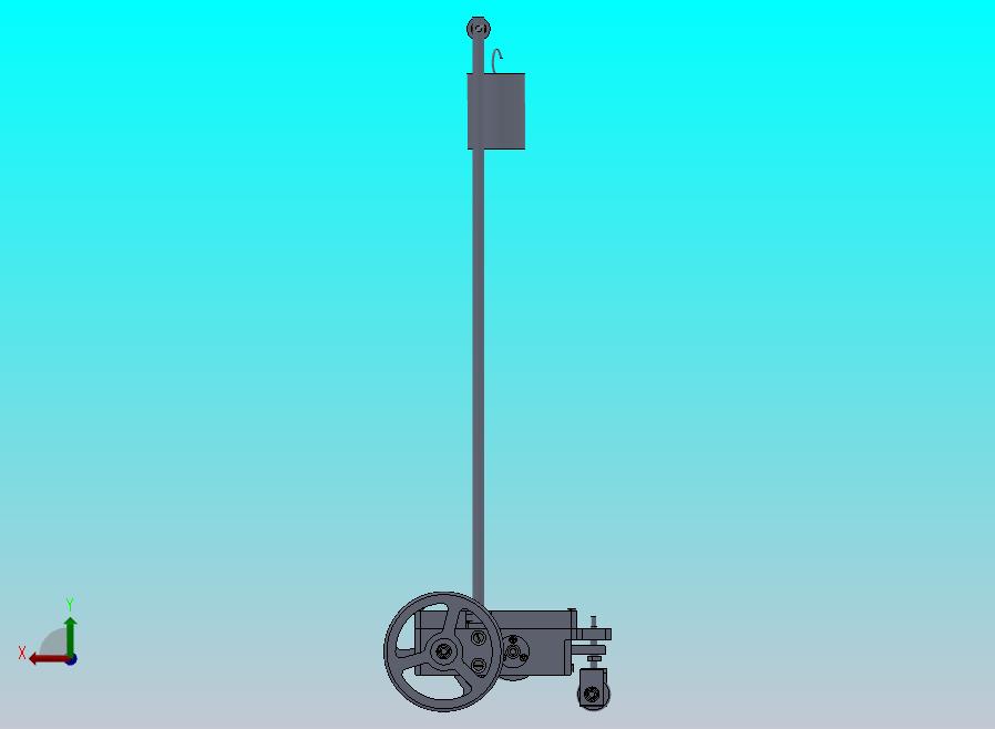 走“8”字型无碳小车三维图纸 Solidworks设计