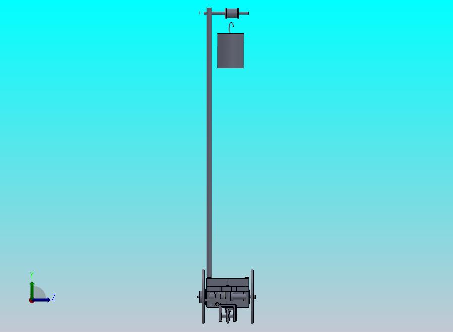 走“8”字型无碳小车三维图纸 Solidworks设计