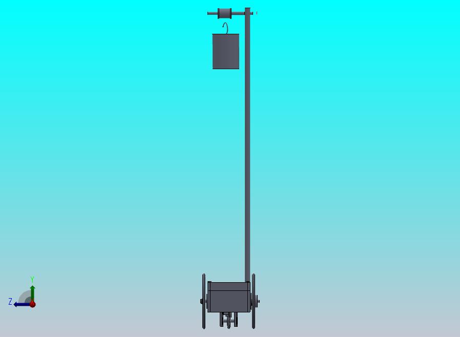 走“8”字型无碳小车三维图纸 Solidworks设计