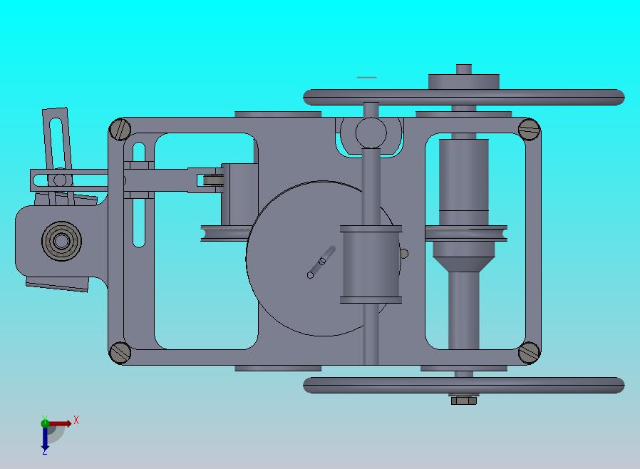 走“8”字型无碳小车三维图纸 Solidworks设计