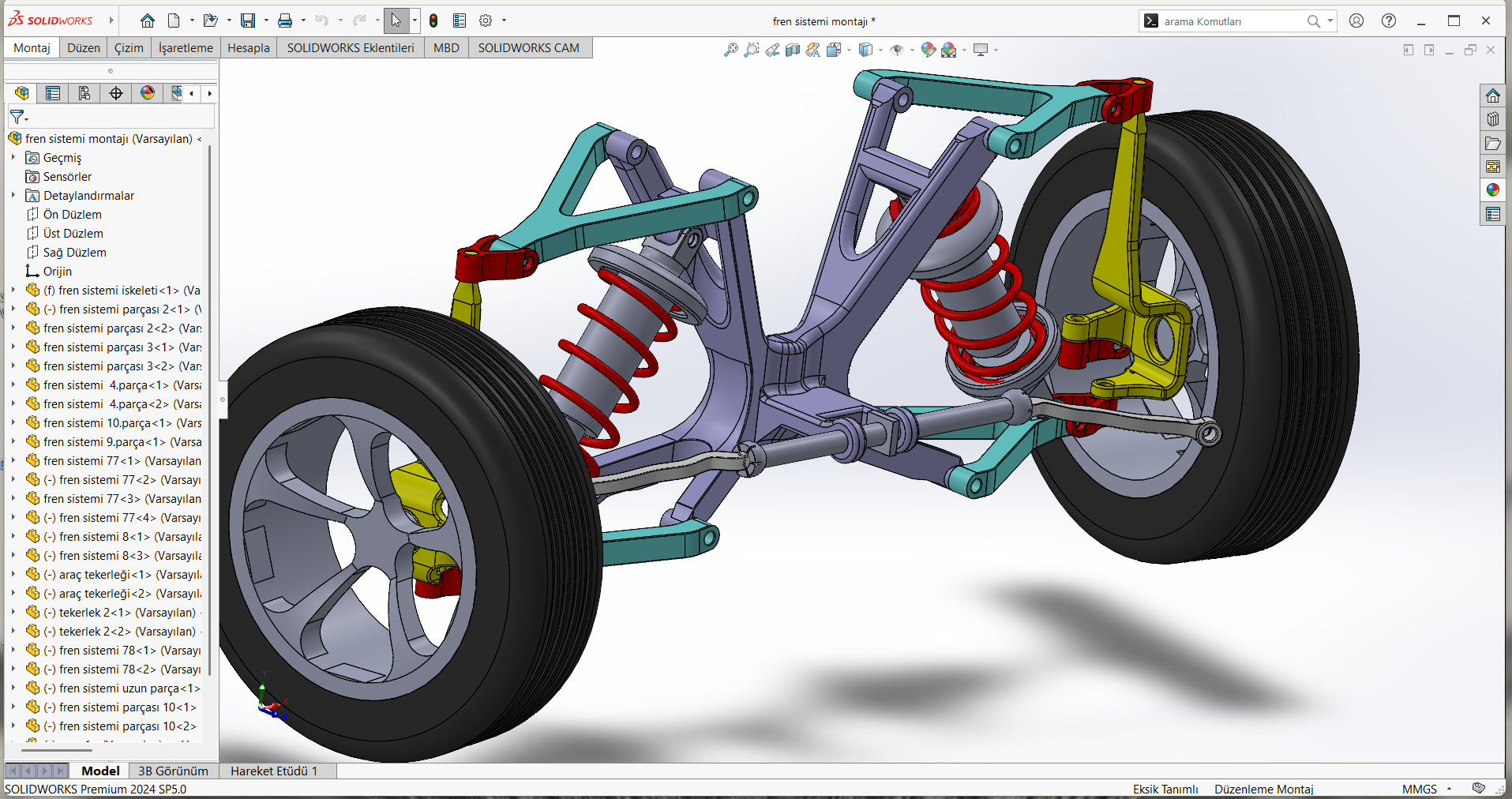 独立双横臂悬架