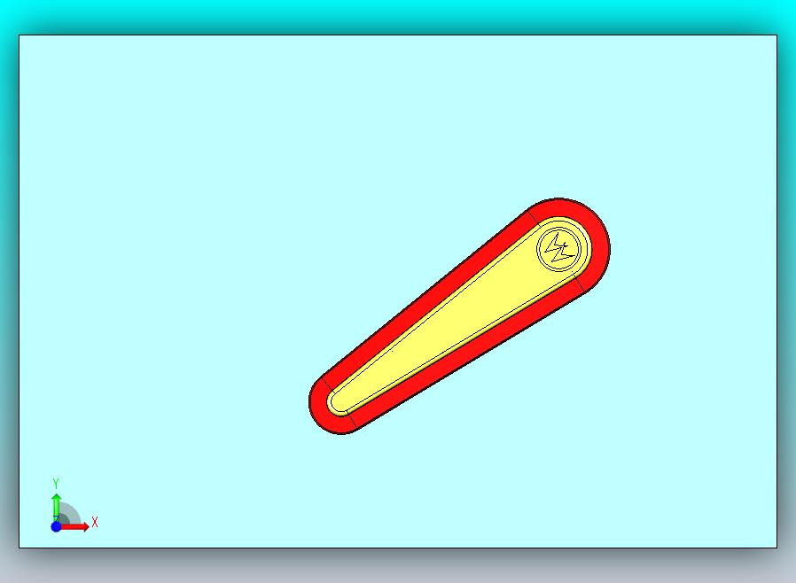 右弹球脚蹼组件