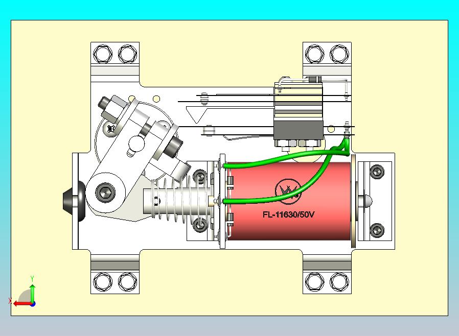 右弹球脚蹼组件