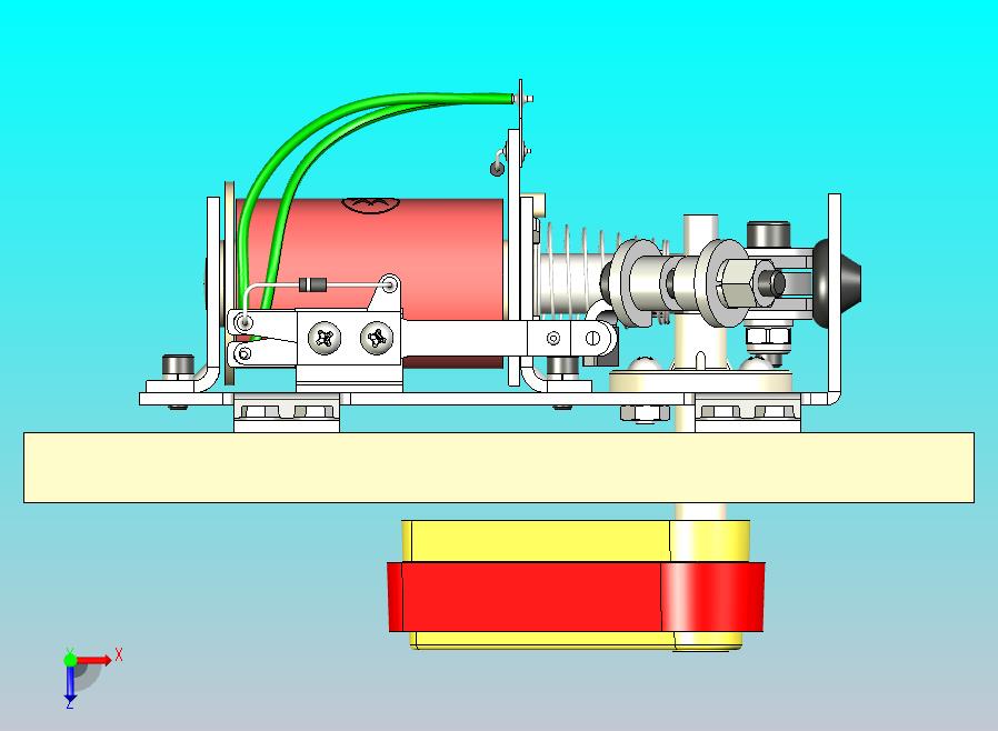 右弹球脚蹼组件