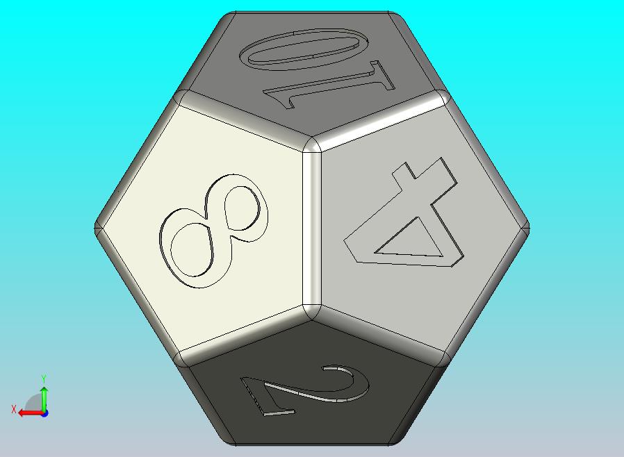 D12 十二面体骰子