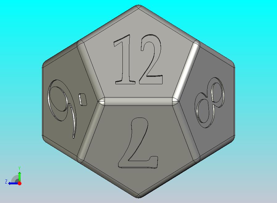 D12 十二面体骰子