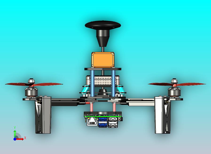 模块化250级无人机平台