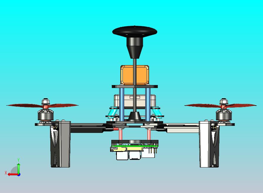 模块化250级无人机平台