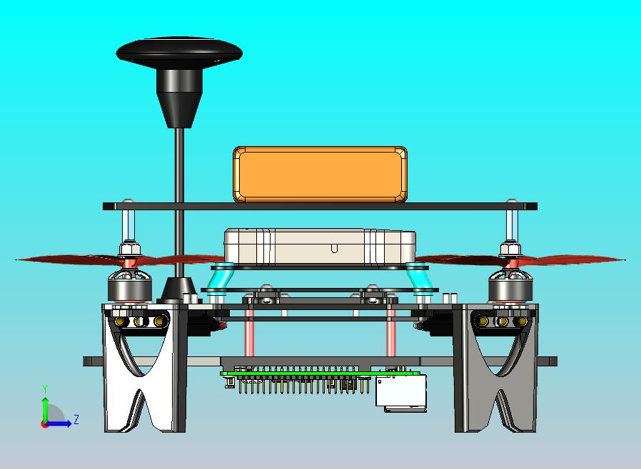 模块化250级无人机平台