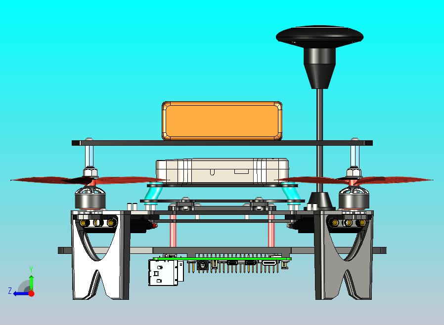 模块化250级无人机平台