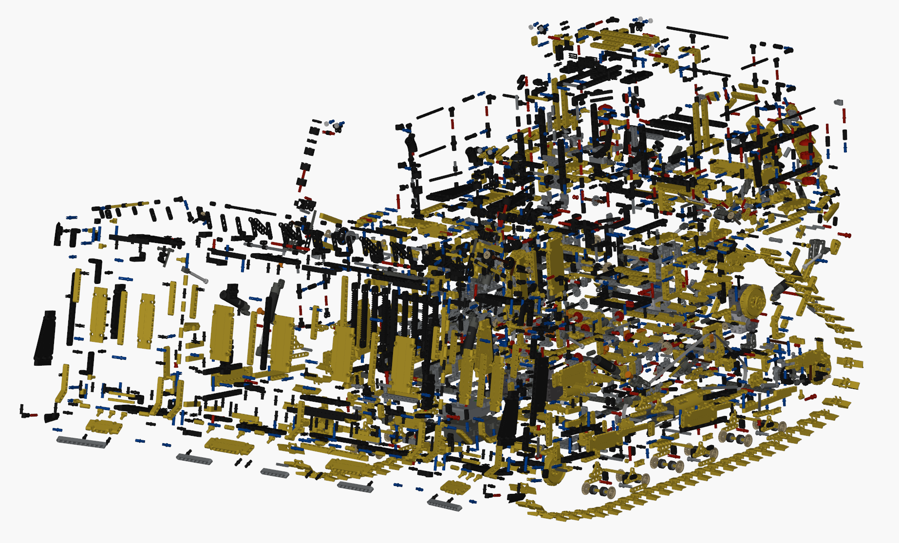乐高机械组推土机