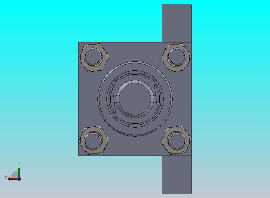 横拉杆式液压缸（双杆-底座安装）50x35x254 mm