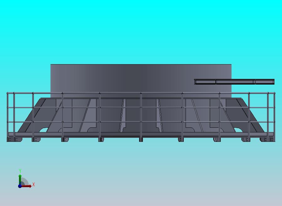 圆形扶手及平台