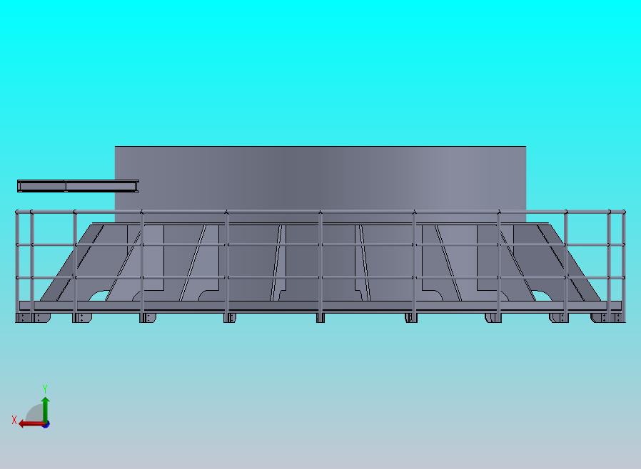 圆形扶手及平台