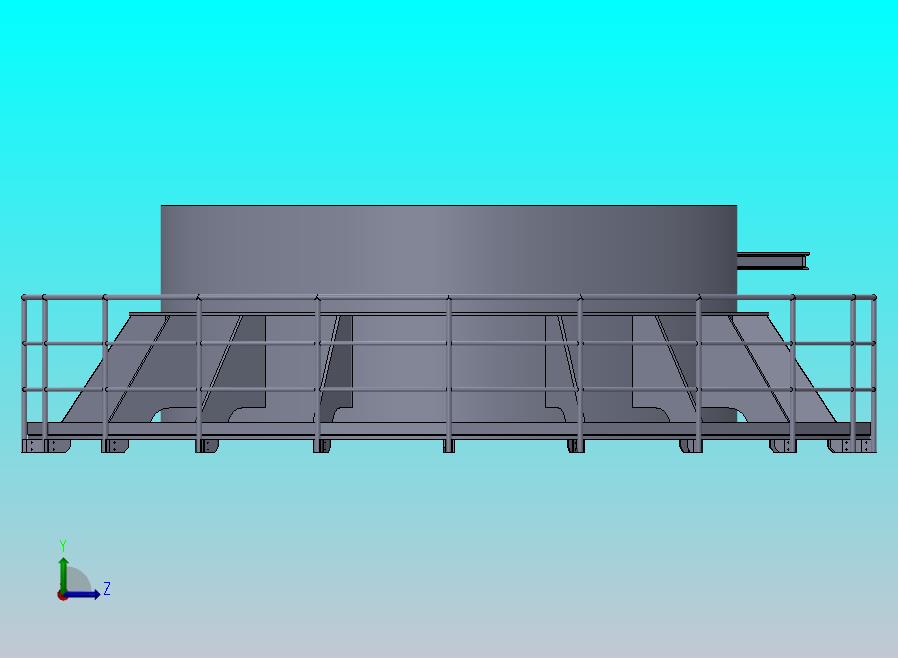 圆形扶手及平台