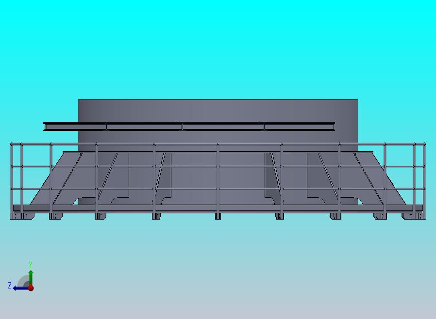圆形扶手及平台