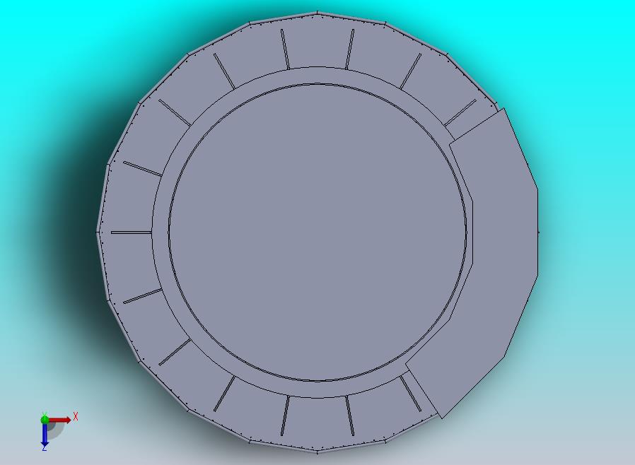 圆形扶手及平台