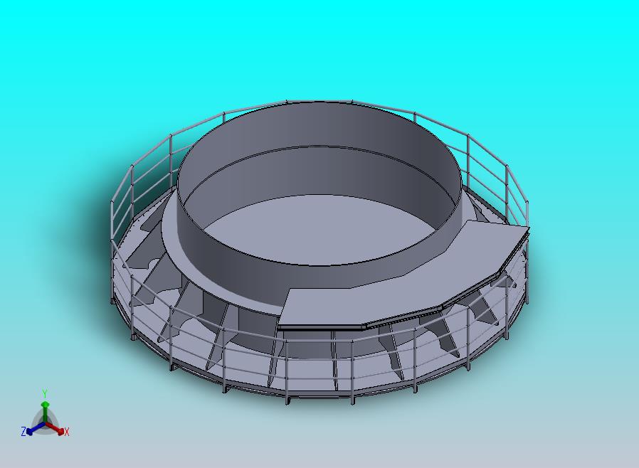圆形扶手及平台