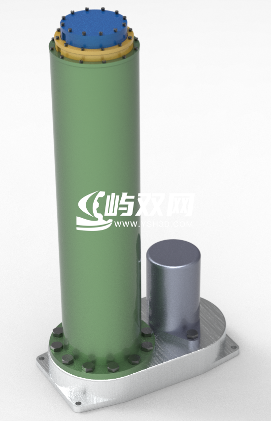 多级线性推杆3D图纸 STP格式