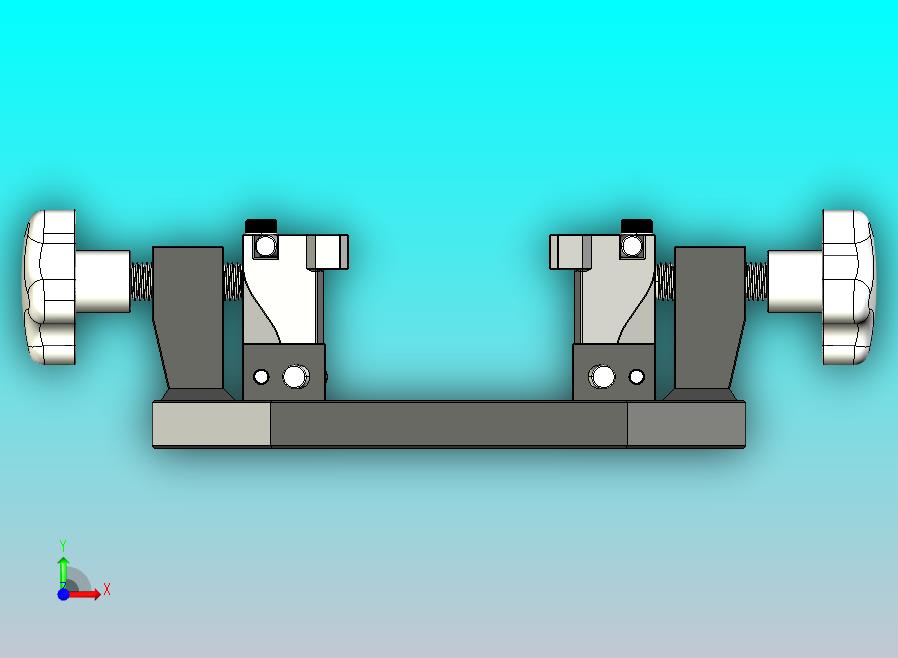 推杆式夹紧器工装夹具3D图纸 STEP IGS格式
