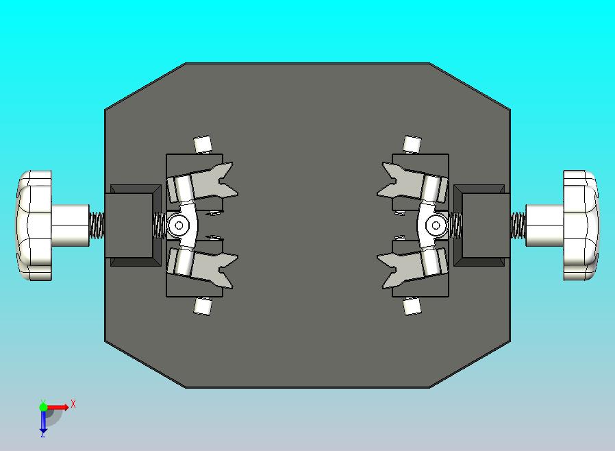 推杆式夹紧器工装夹具3D图纸 STEP IGS格式