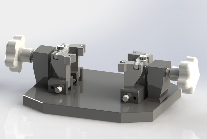 推杆式夹紧器工装夹具3D图纸 STEP IGS格式