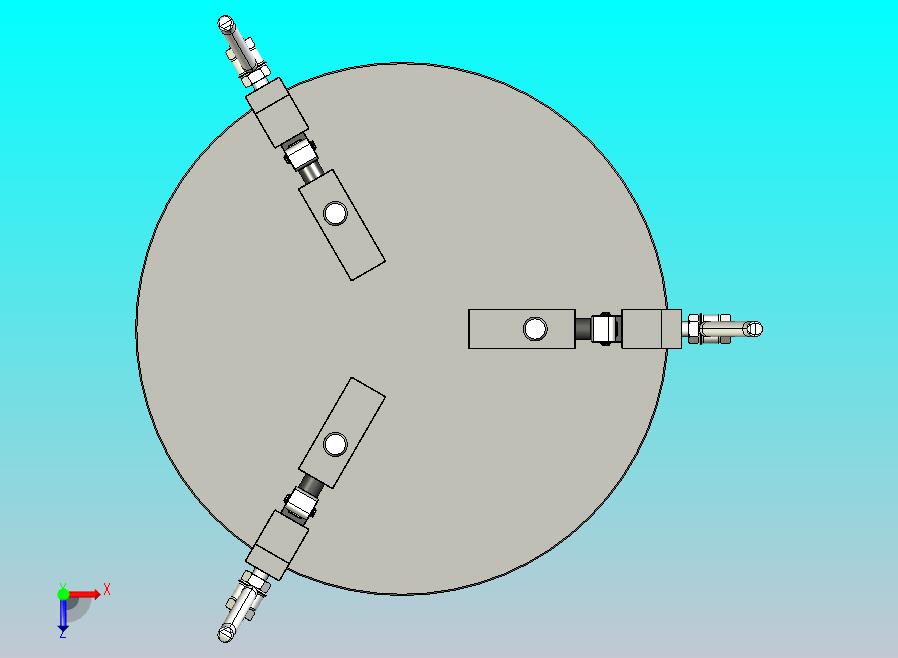 双向夹紧机构工装夹具3D图纸 STEP IGS格式