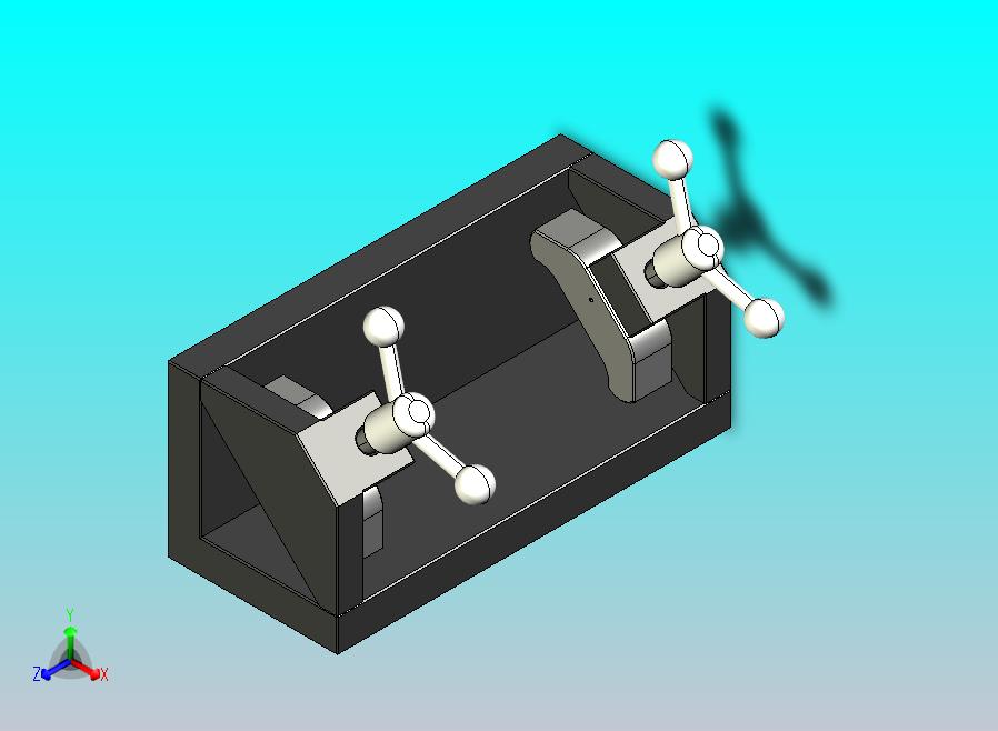双向夹紧工装夹具3D图纸 STEP IGS格式