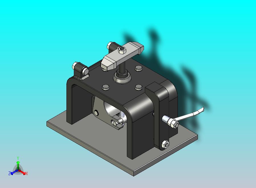组合式夹紧器夹具3D图纸 STEP IGS格式