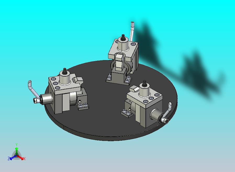 组合式夹紧器工装夹具3D图纸 STEP IGS格式