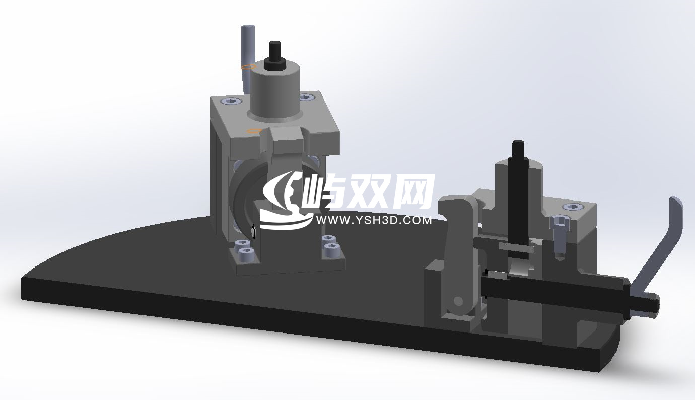 组合式夹紧器工装夹具3D图纸 STEP IGS格式