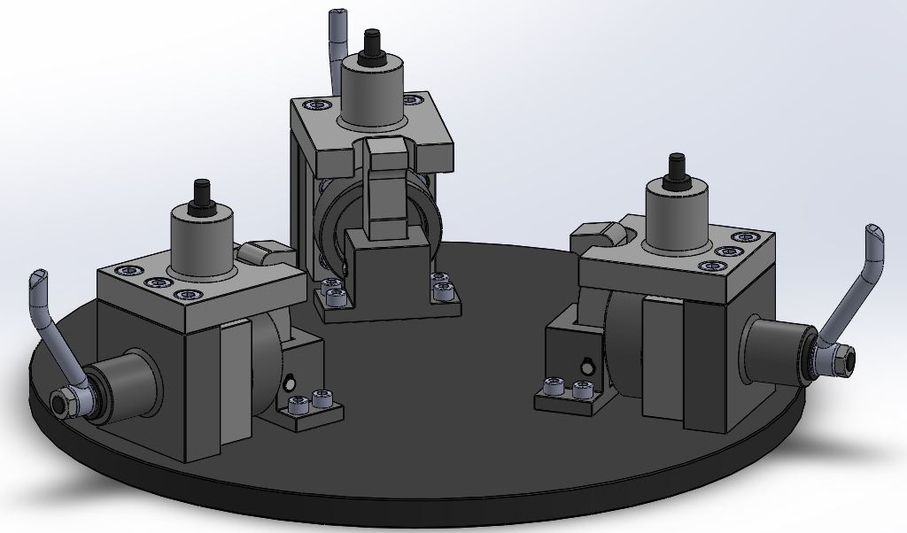 组合式夹紧器工装夹具3D图纸 STEP IGS格式
