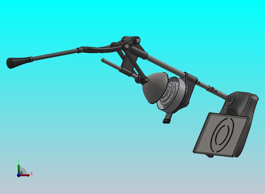 手动榨汁机3D图纸 Solidworks设计